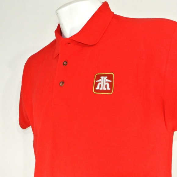 HOME HARDWARE Store Employee Uniform Polo Shirt Red NEW Size M Medium - Picture 2 of 6